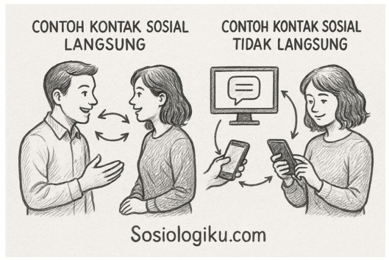 10 Contoh Kontak Sosial Langsung dan Tidak Langsung yang Mudah di Pahami