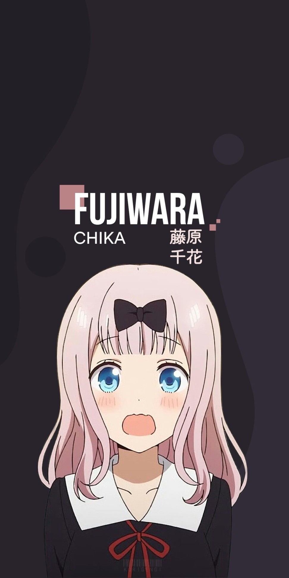 Chika Fujiwara (Kaguya-sama: Love is War) iphone wallpaper