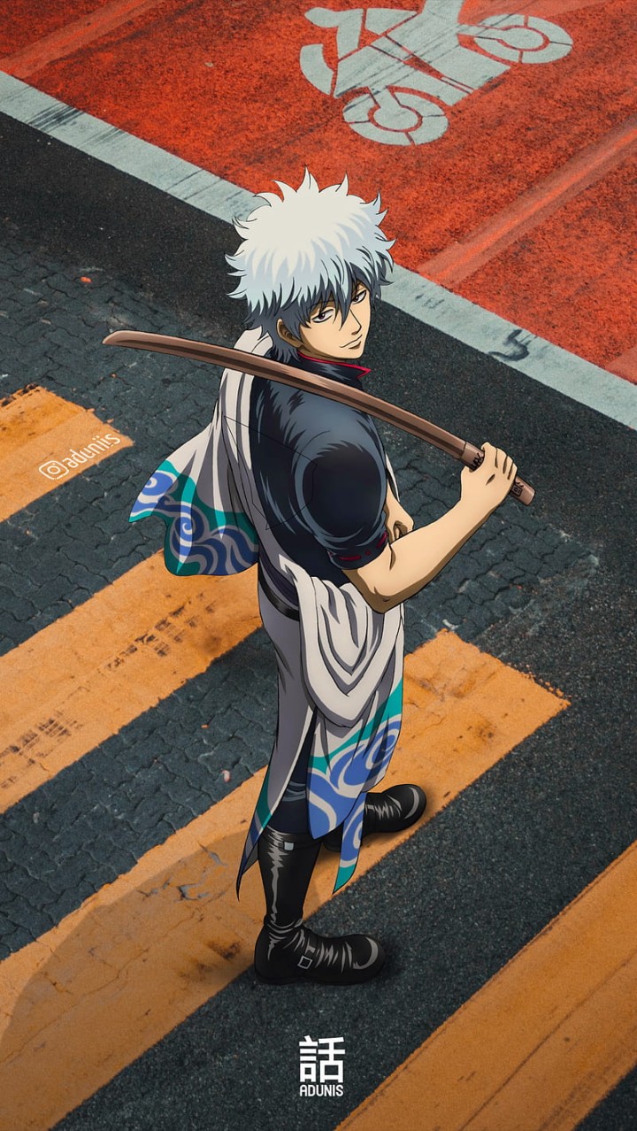 Sakata Gintoki (Gintama) iphone wallpaper