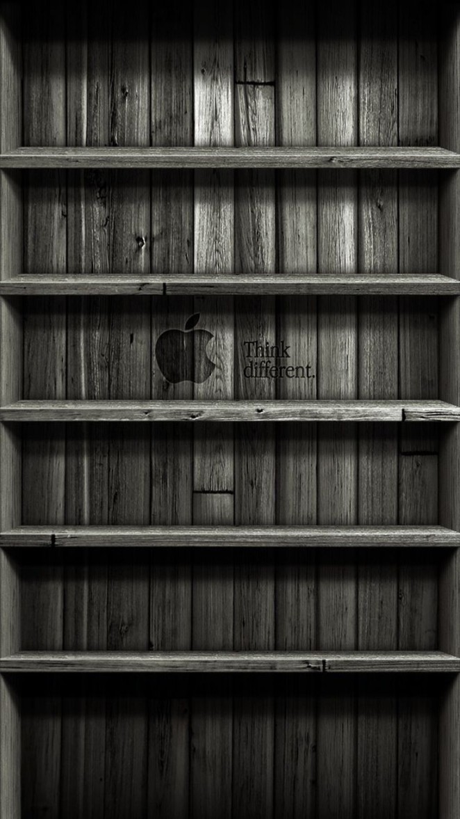 black bookshelf iphone wallpaper
