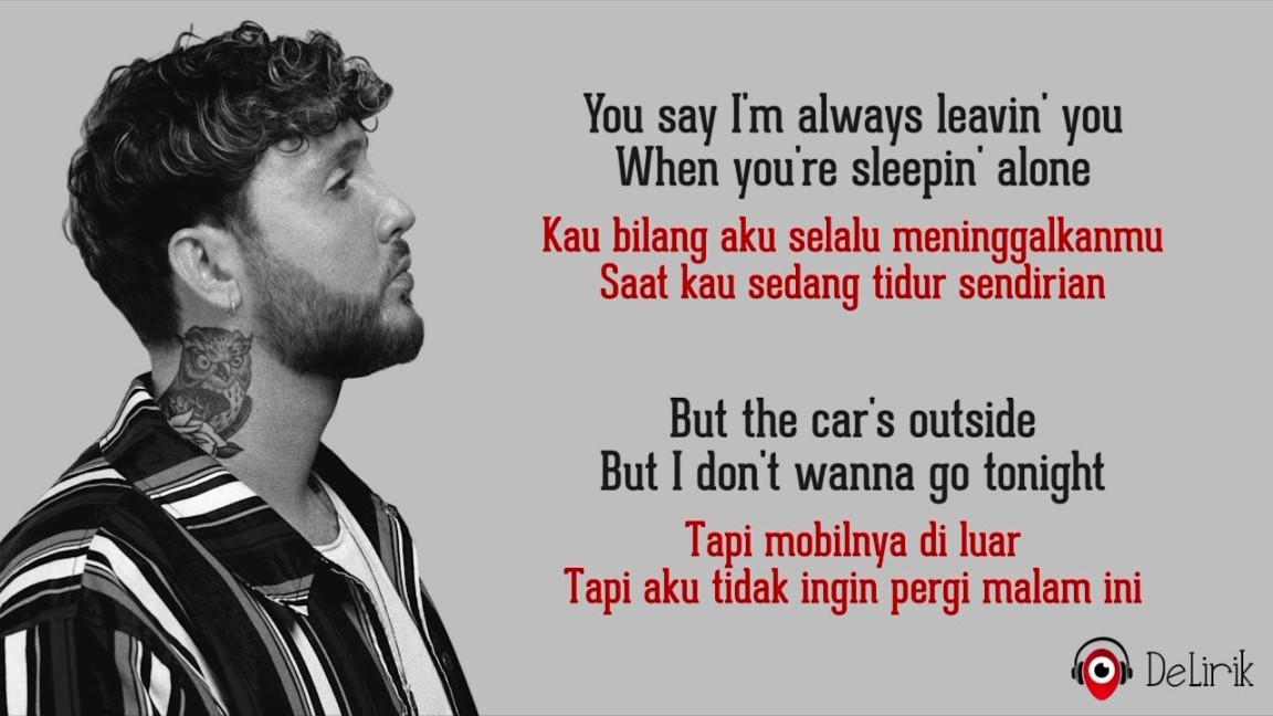 lirik lagu james arthur car’s outside