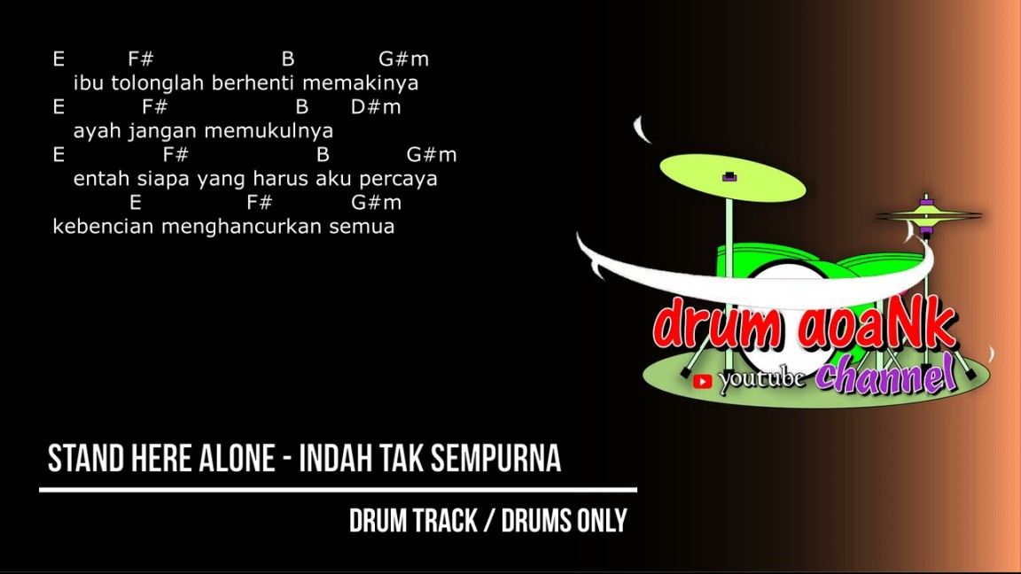 chord stand here alone - indah tak sempurna