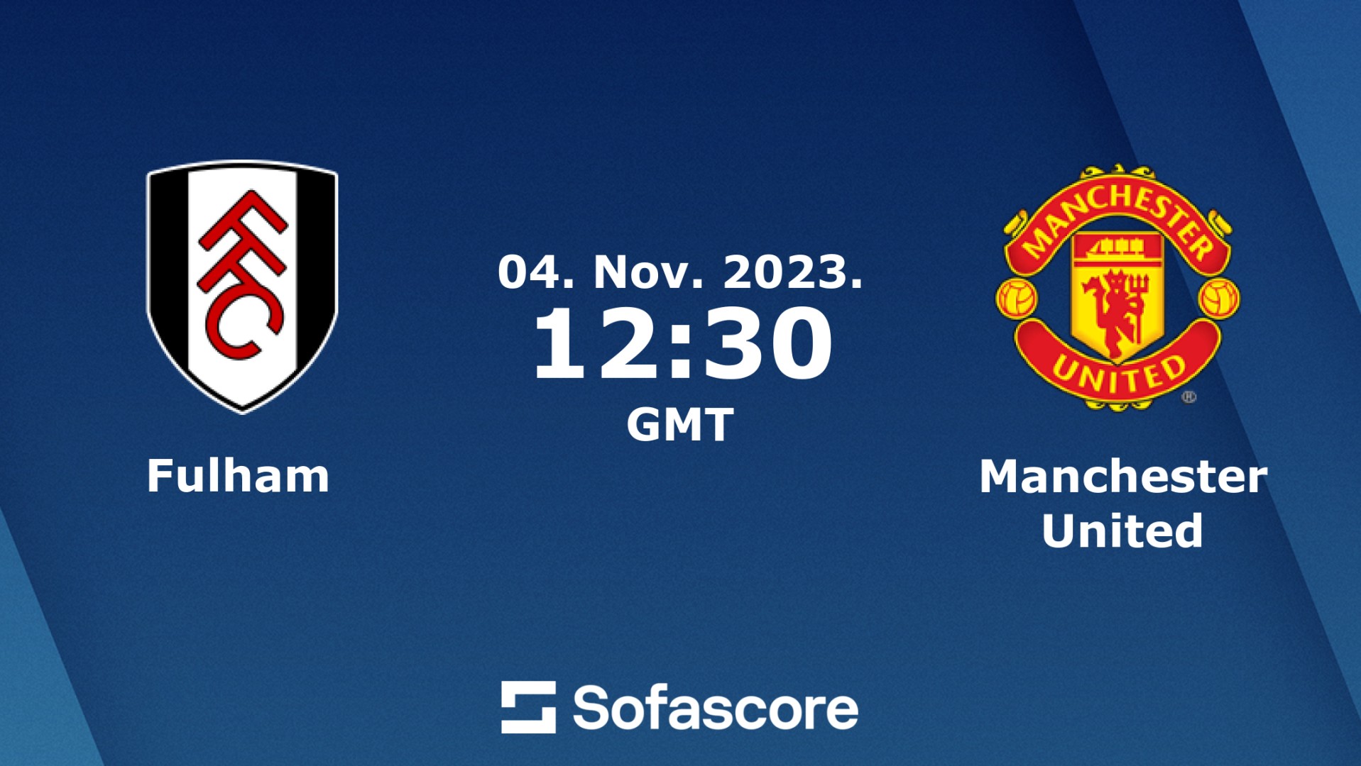 statistik manchester united f.c. vs fulham