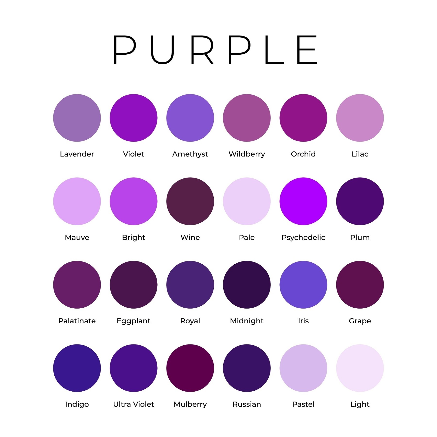 warna ungu cocok dengan warna apa
