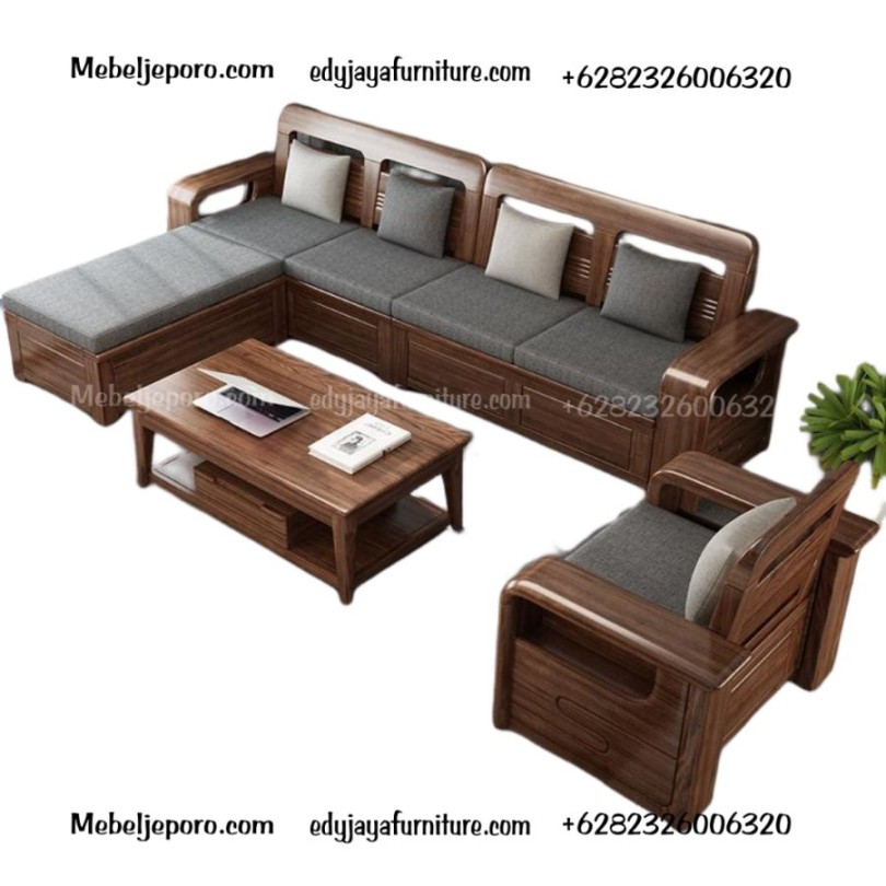 kursi kayu minimalis ruang tamu